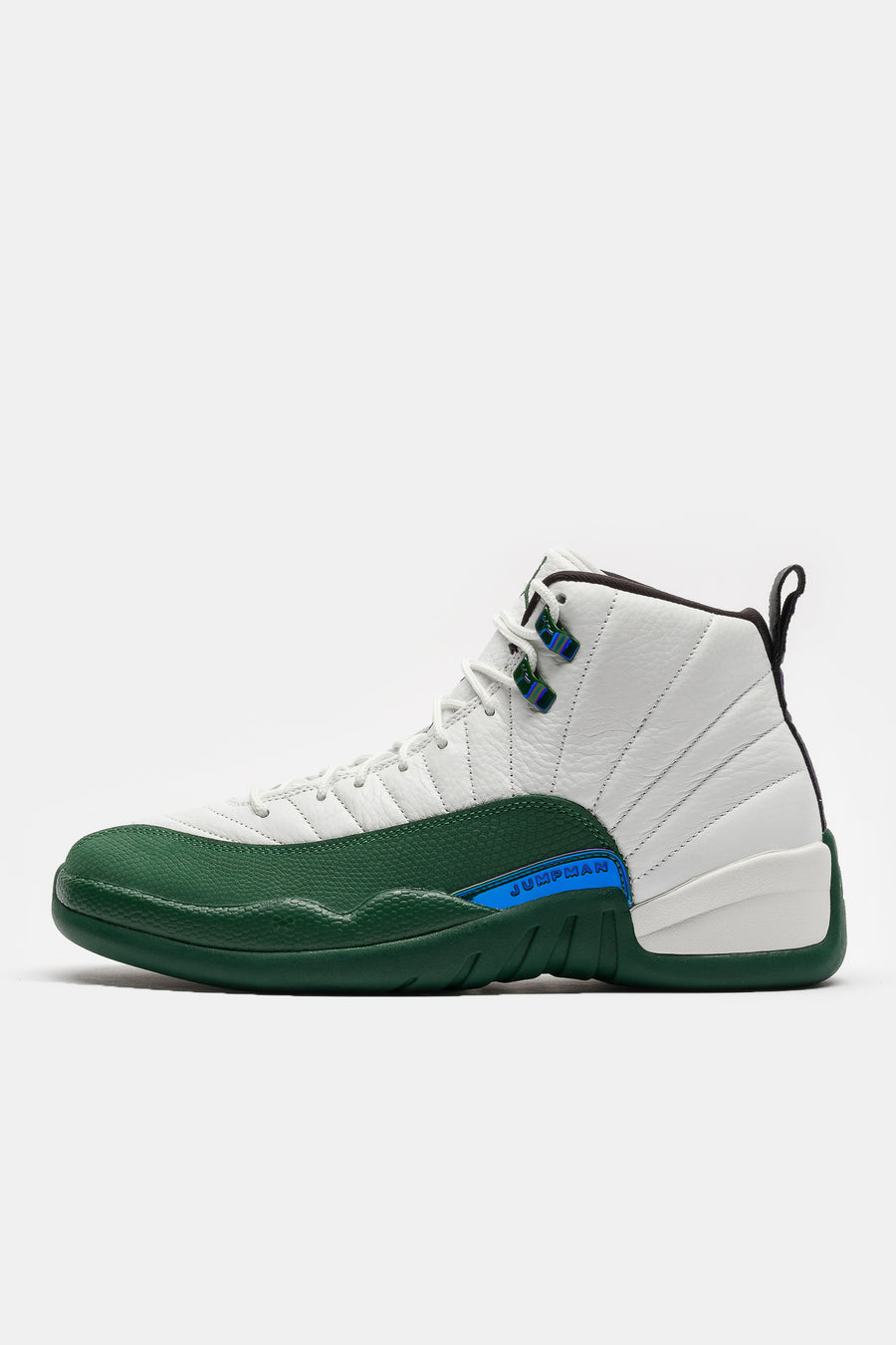 Jordan Air Jordan 12 Retro Sneaker in Summit White/Gorge Green - Notre