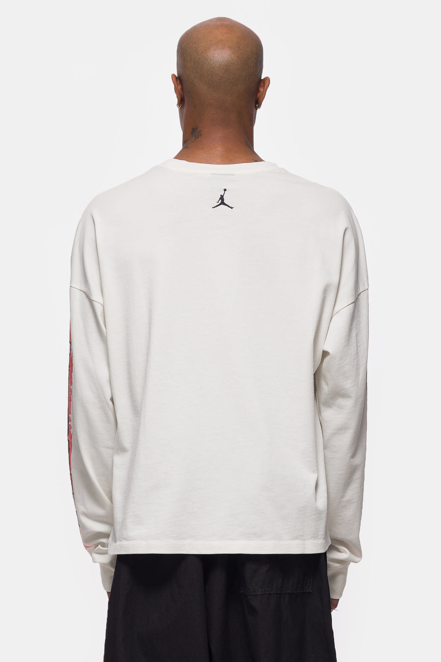Jordan Black Cat Long Sleeve T-Shirt in Ivory - Notre