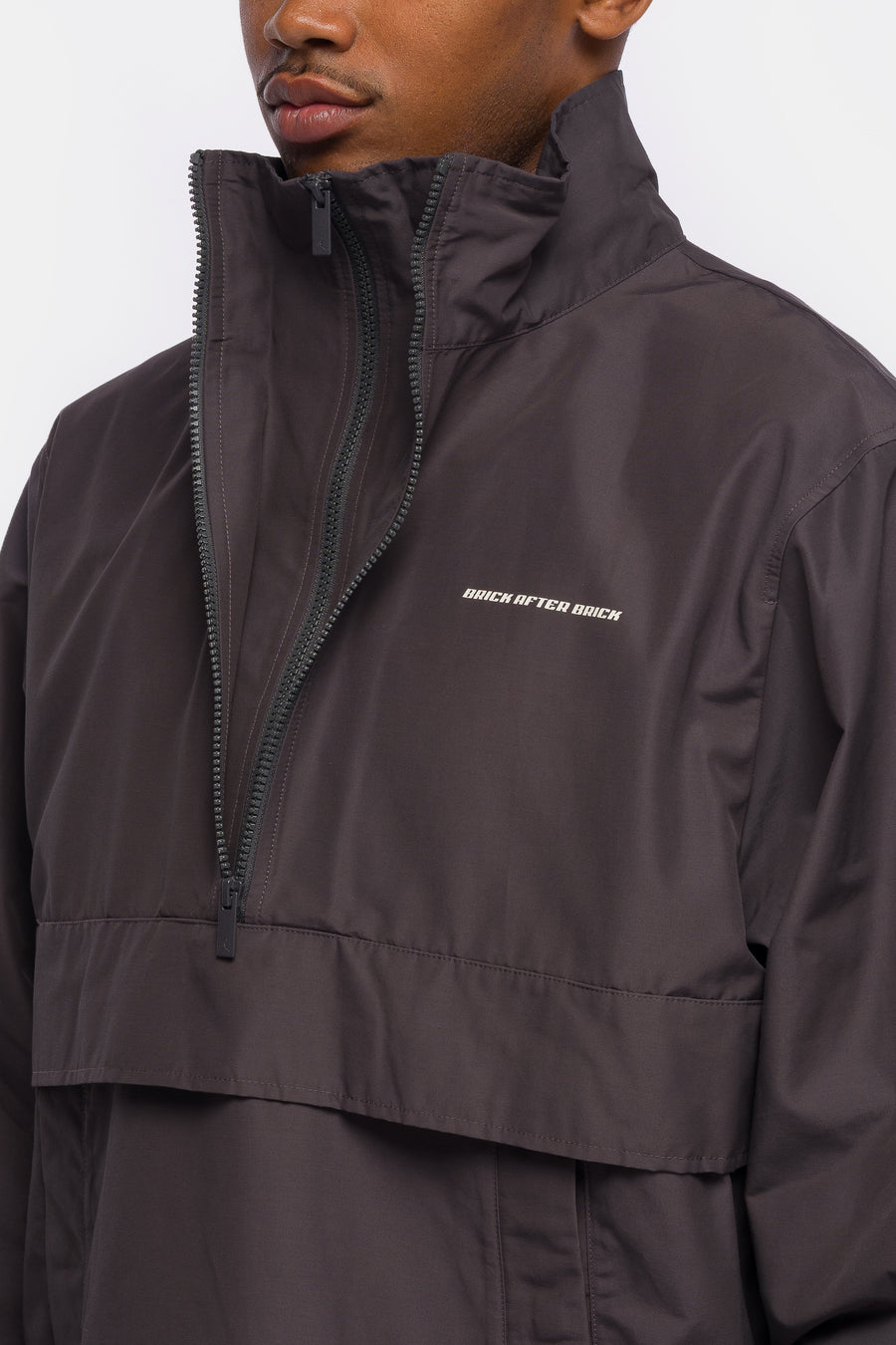 Jordan Nigel Sylvester Bike Air Half Zip Jacket in Anthracite/Sail - Notre