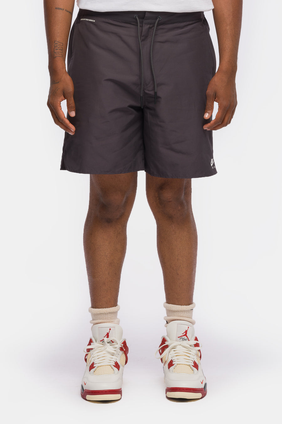 Jordan Nigel Sylvester Bike Air Short in Anthracite/Sail - Notre