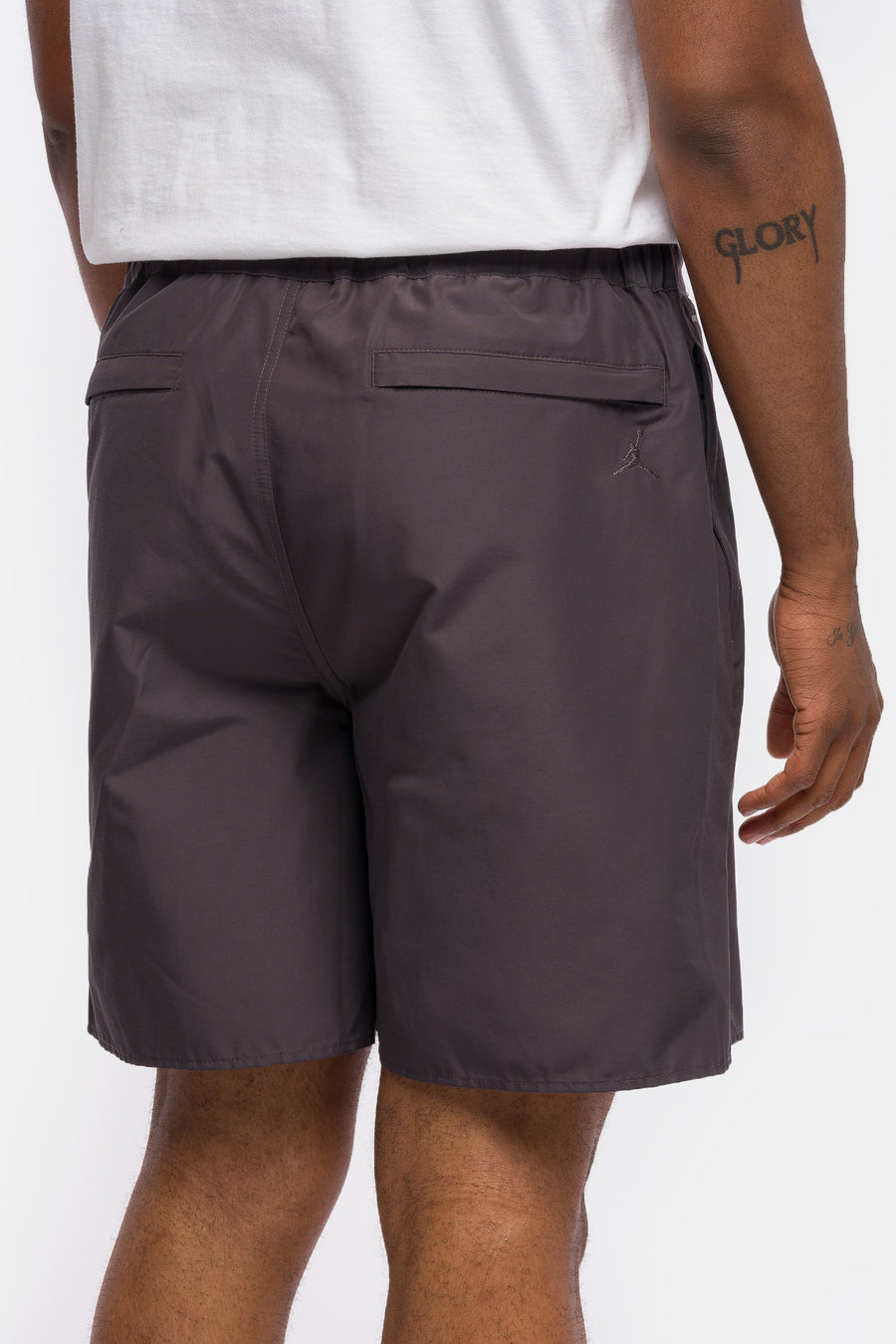 Jordan Nigel Sylvester Bike Air Short in Anthracite/Sail - Notre