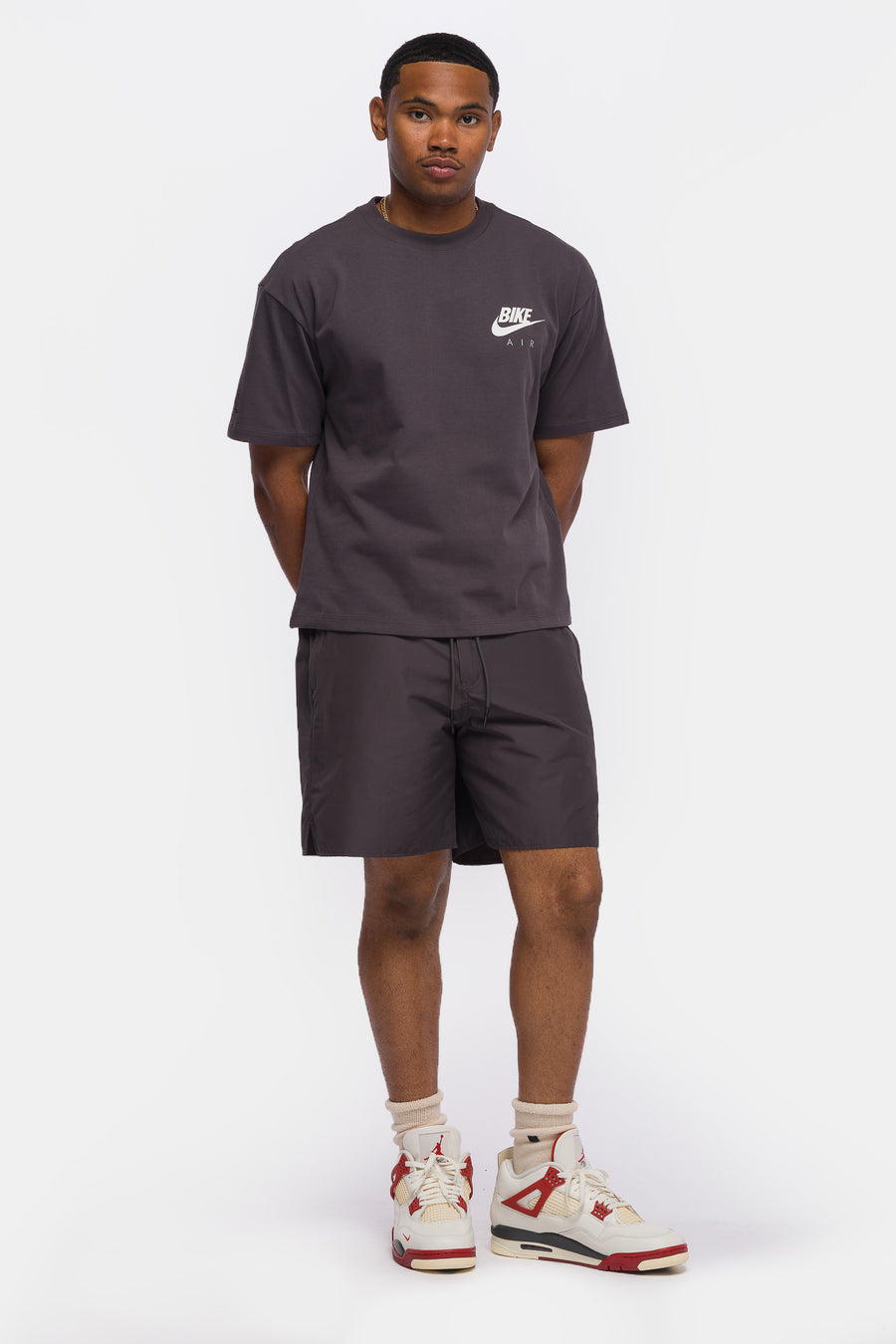 Jordan Nigel Sylvester Bike Air T-Shirt in Anthracite - Notre