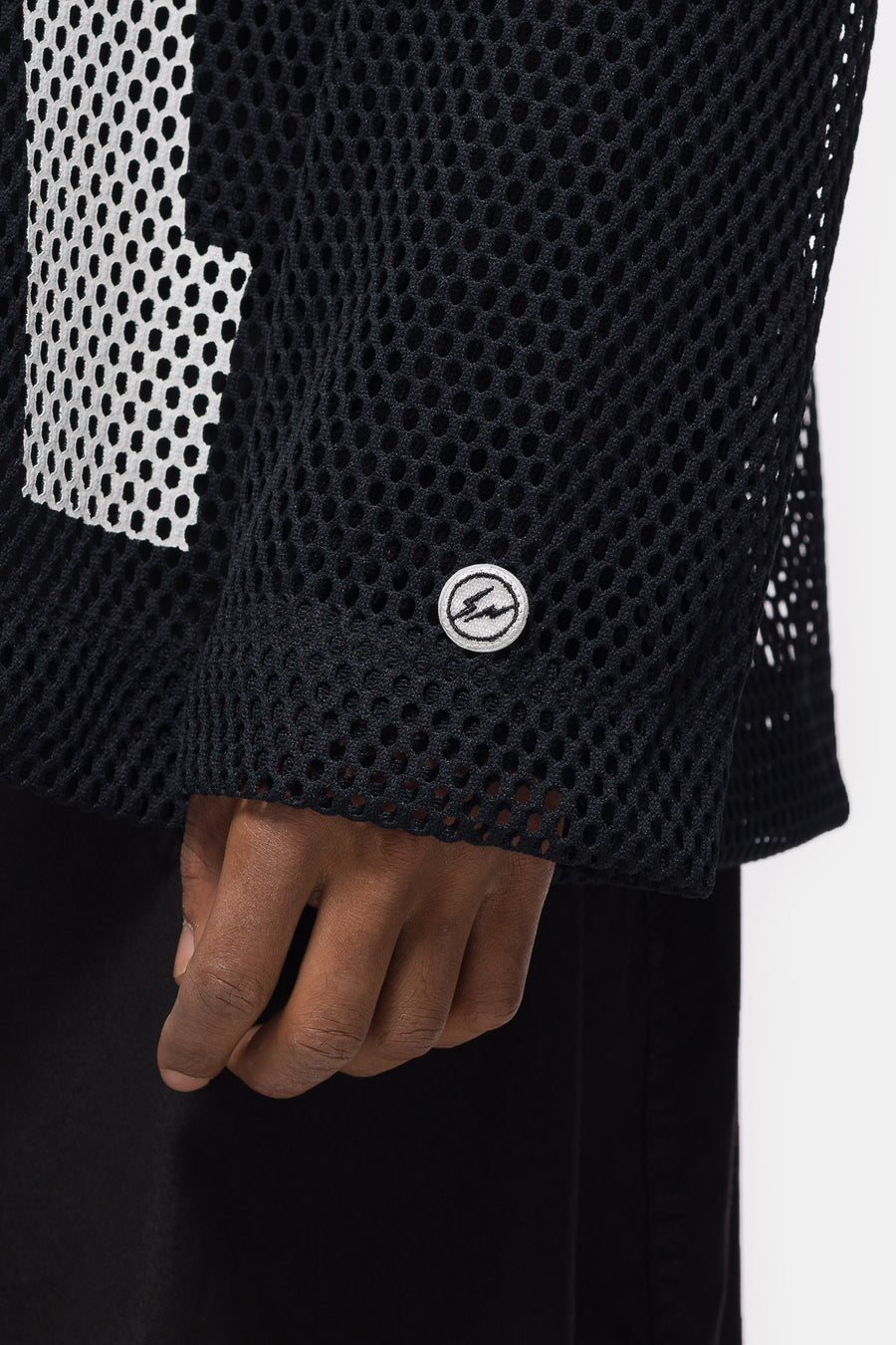 Jordan Union x Fragment Jersey in Black/Ivory - Notre