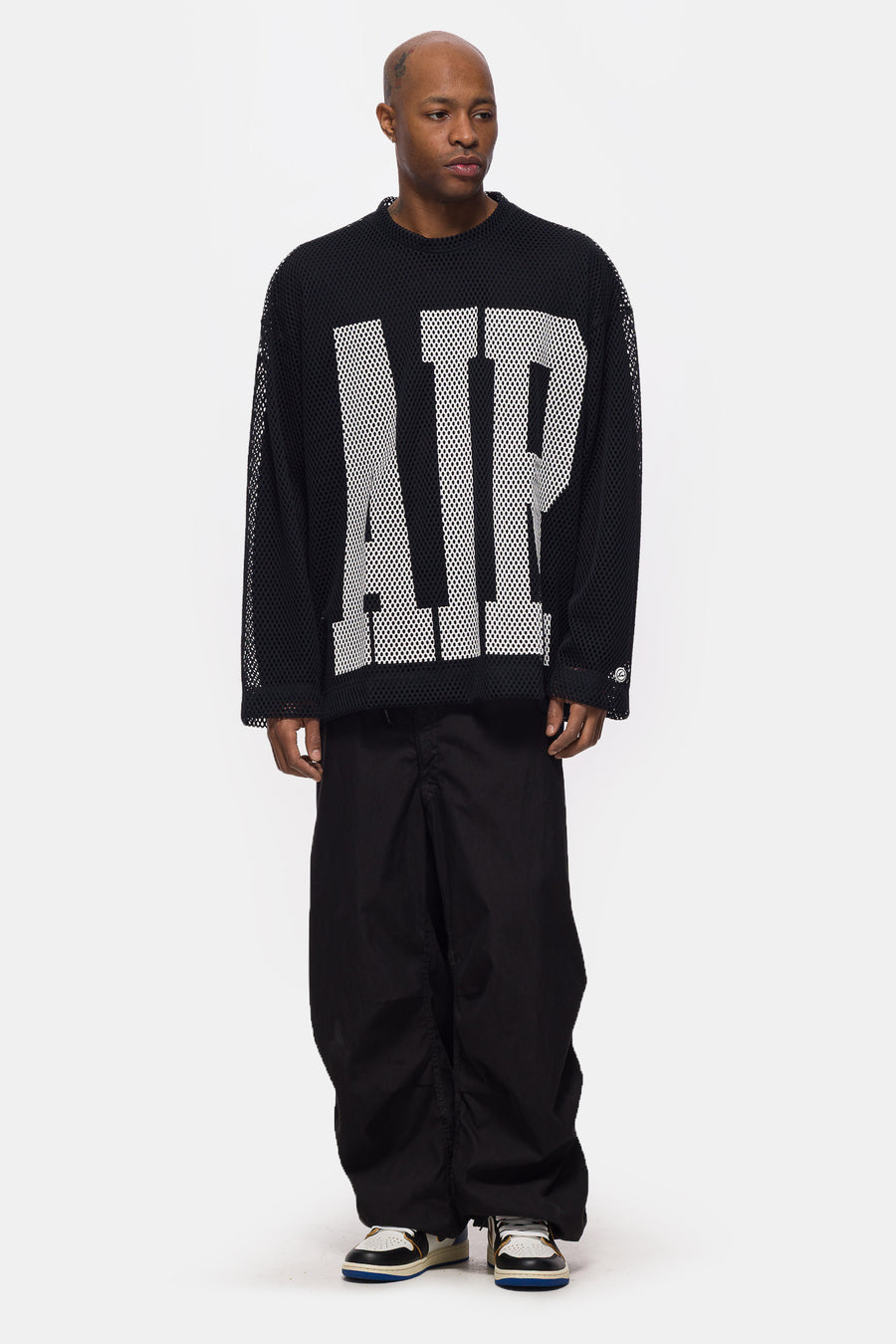Jordan Union x Fragment Jersey in Black/Ivory - Notre