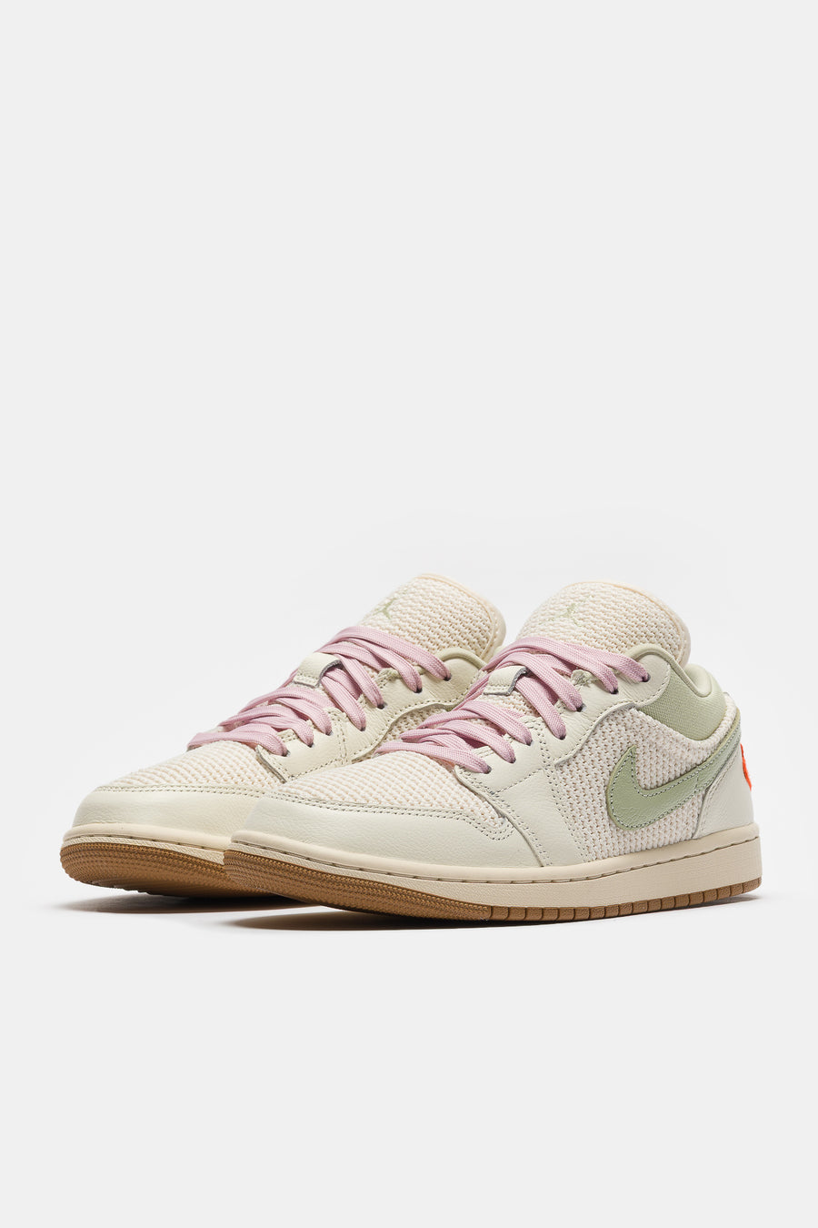 Jordan Air Jordan 1 Low SE Sneaker in Sail/Iced Carmine/Olive Aura/Pearl White - Notre