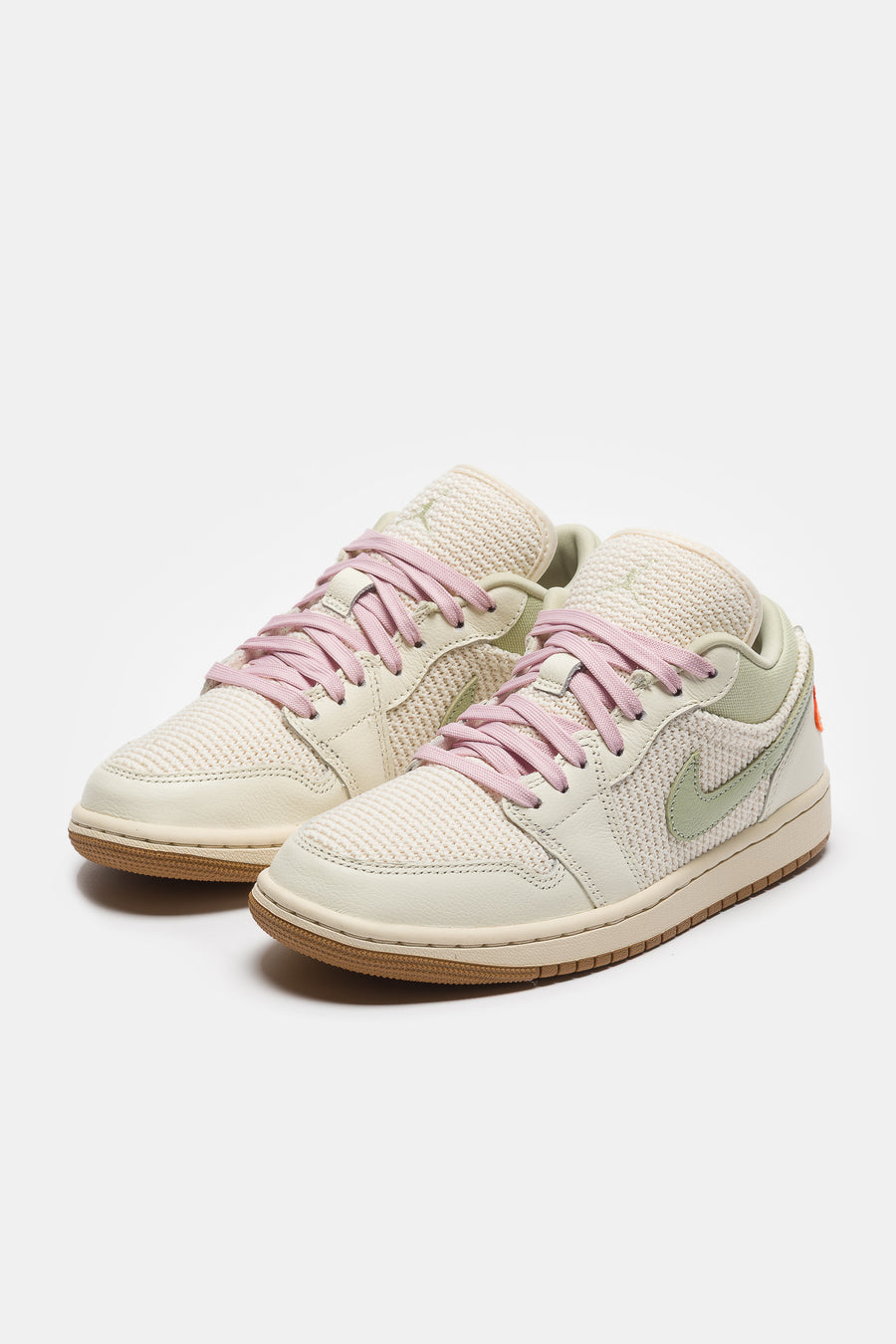 Jordan Air Jordan 1 Low SE Sneaker in Sail/Iced Carmine/Olive Aura/Pearl White - Notre