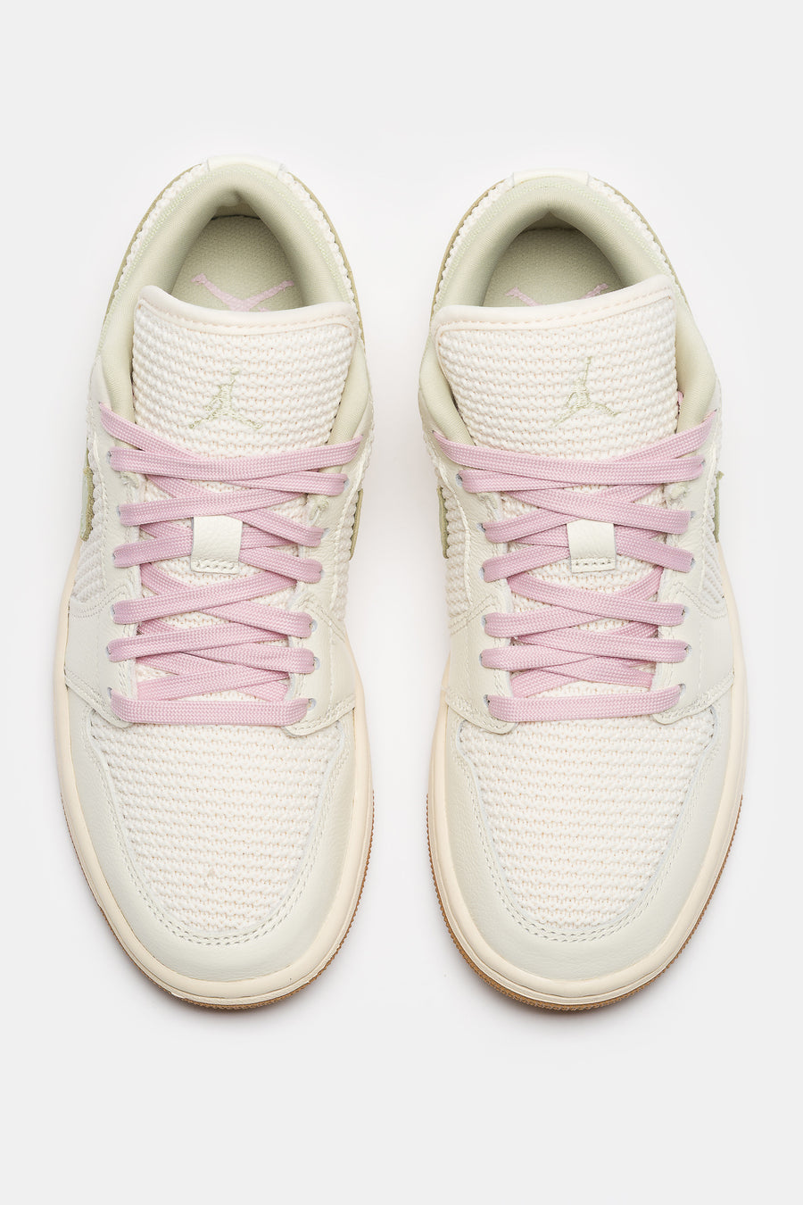 Jordan Air Jordan 1 Low SE Sneaker in Sail/Iced Carmine/Olive Aura/Pearl White - Notre