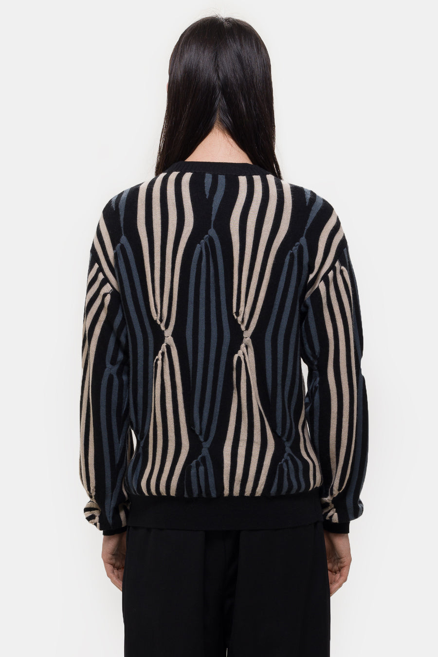 KIKO KOSTADINOV Solix Jumper in Black/Beige/Green Grey - Notre