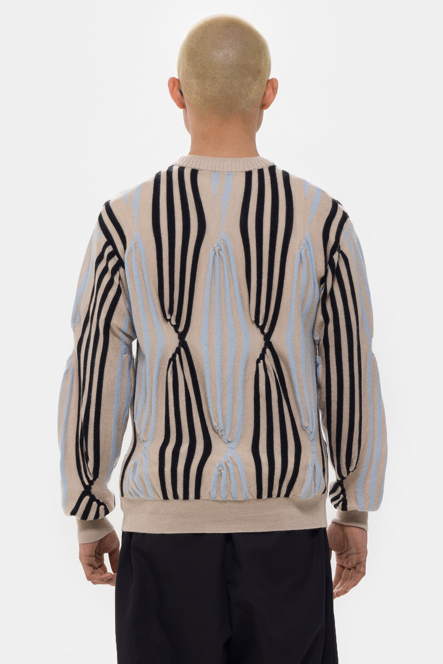 KIKO KOSTADINOV Solix Jumper in Beige/Black/Light Blue - Notre