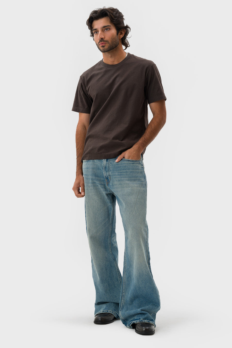 Lady White Co. Nep T-Shirt in Granite - Notre