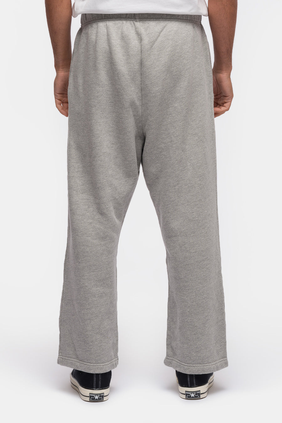 Les Tien Cropped Relaxed Pant in Heather Grey - Notre