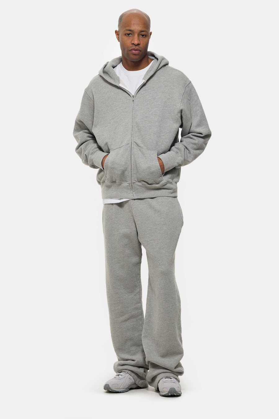 Les Tien Heavyweight Puddle Pant in Heather Grey - Notre