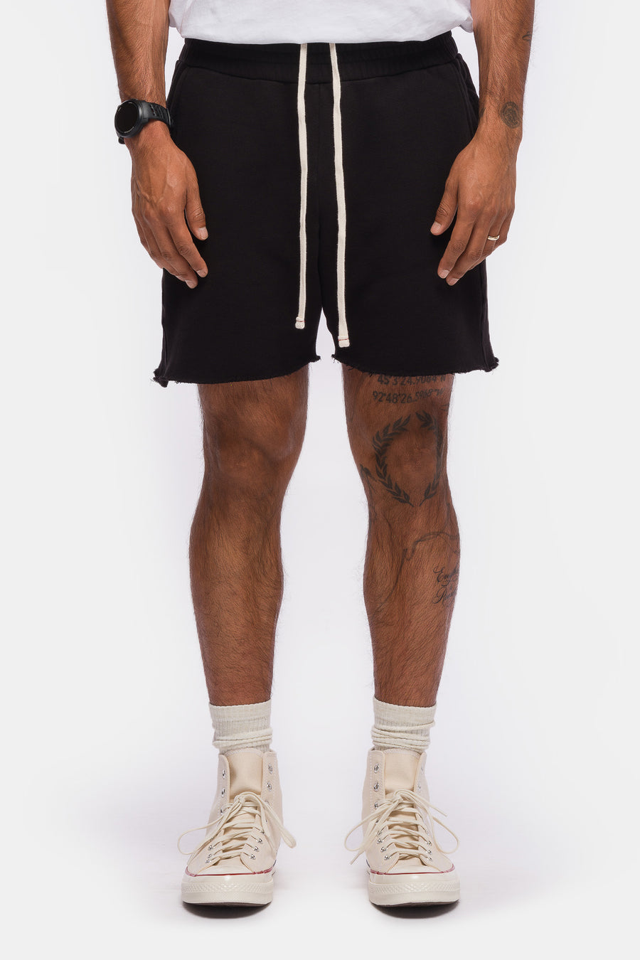 Les Tien Yacht Short in Jet Black - Notre