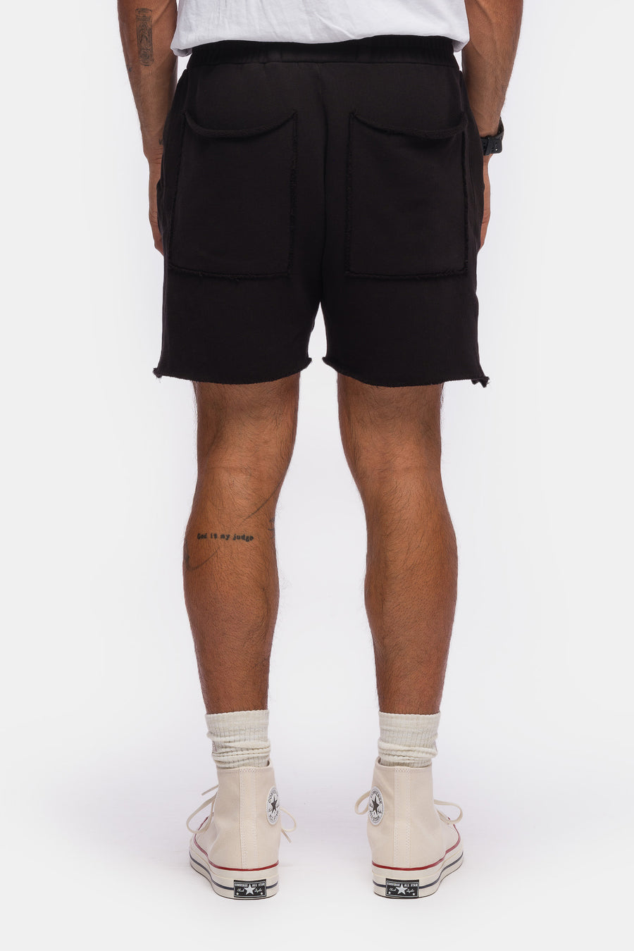 Les Tien Yacht Short in Jet Black - Notre
