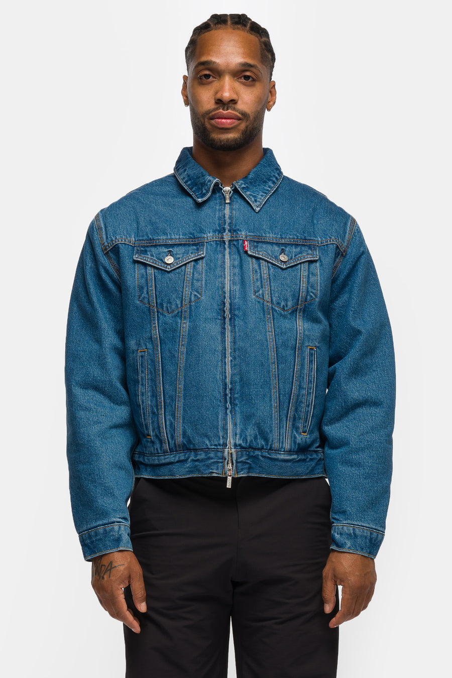 Levi's® Sky High Farm Goods Trucker Jacket in Medium Wash - Notre
