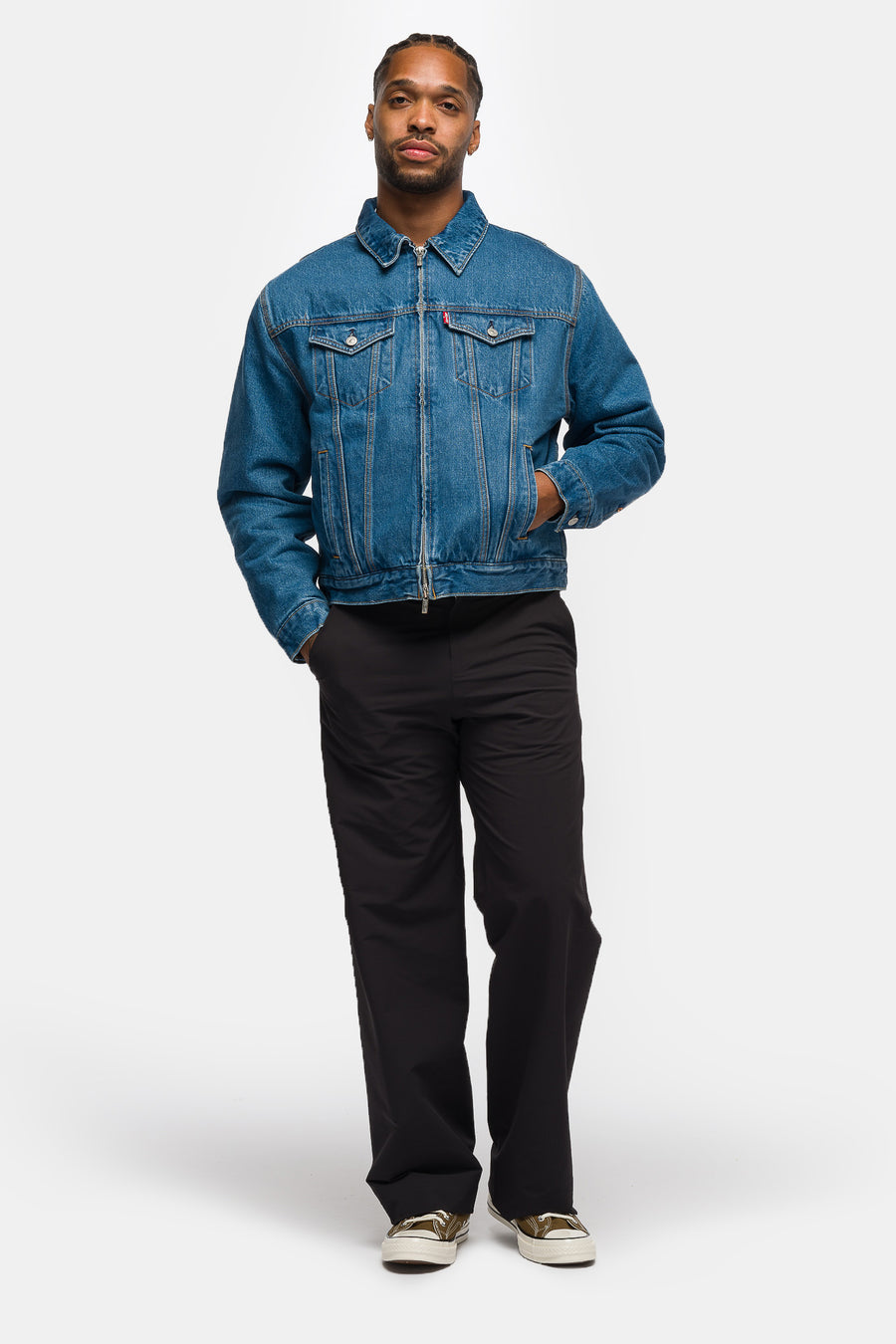 Levi's® Sky High Farm Goods Trucker Jacket in Medium Wash - Notre