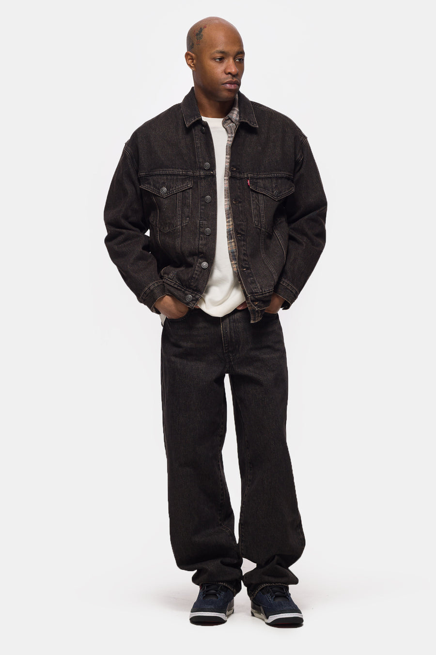 Jordan Jordan Type III Trucker Jacket in Black - Notre