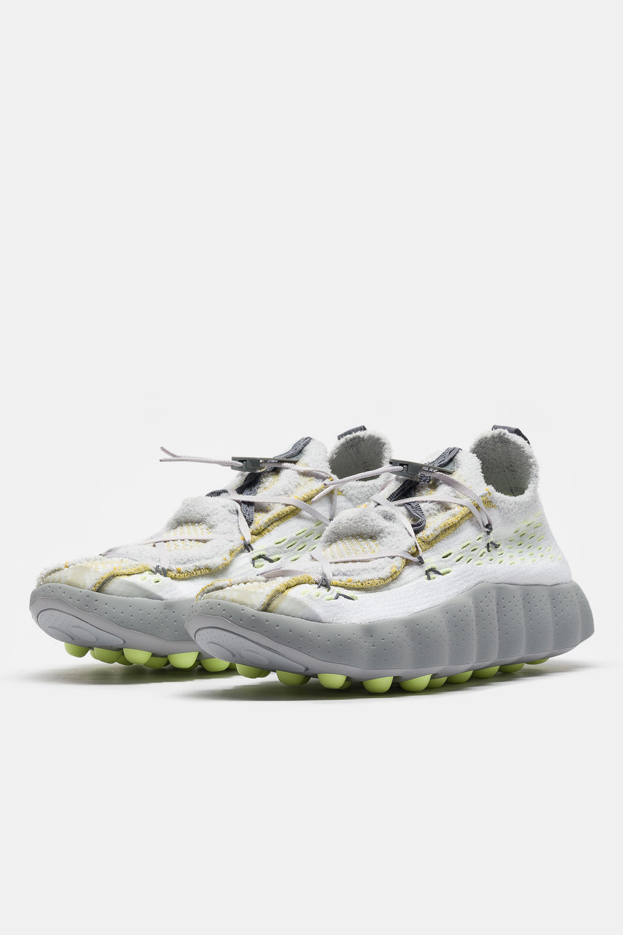 Nike Mind 002 Flyknit Sneaker in White/Dark Grey/Pure Platinum/Wolf Grey - Notre