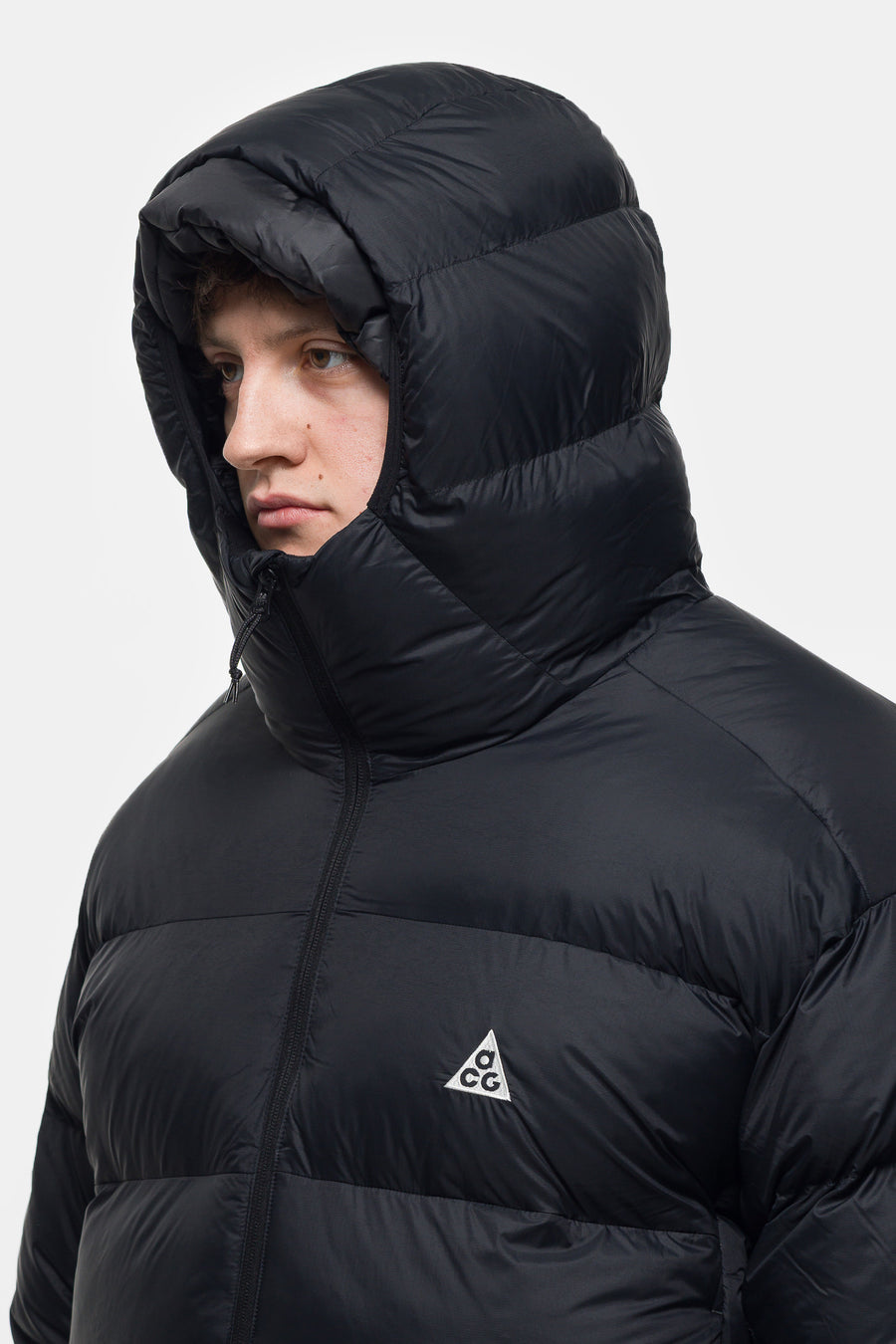 Nike ACG PrimaLoft® Therma-FIT ADV Hooded Jacket in Black/Summit White - Notre
