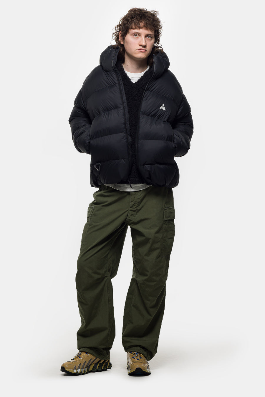 Nike ACG PrimaLoft® Therma-FIT ADV Hooded Jacket in Black/Summit White - Notre
