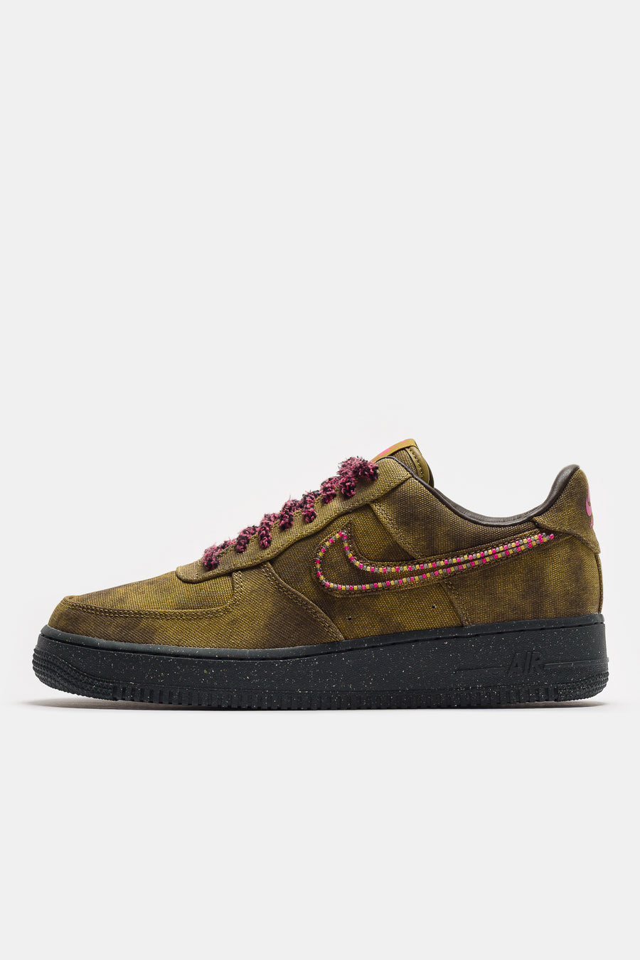 Nike Air Force 1 Sneaker in Desert Moss/Fierce Pink/Midwest Gold - Notre