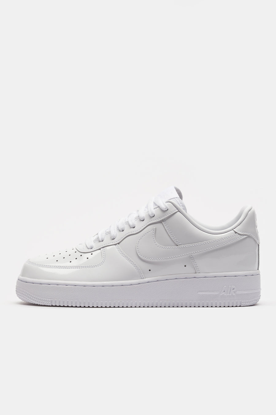 Nike Air Force 1 '07 Patent Leather Sneaker in White/White - Notre