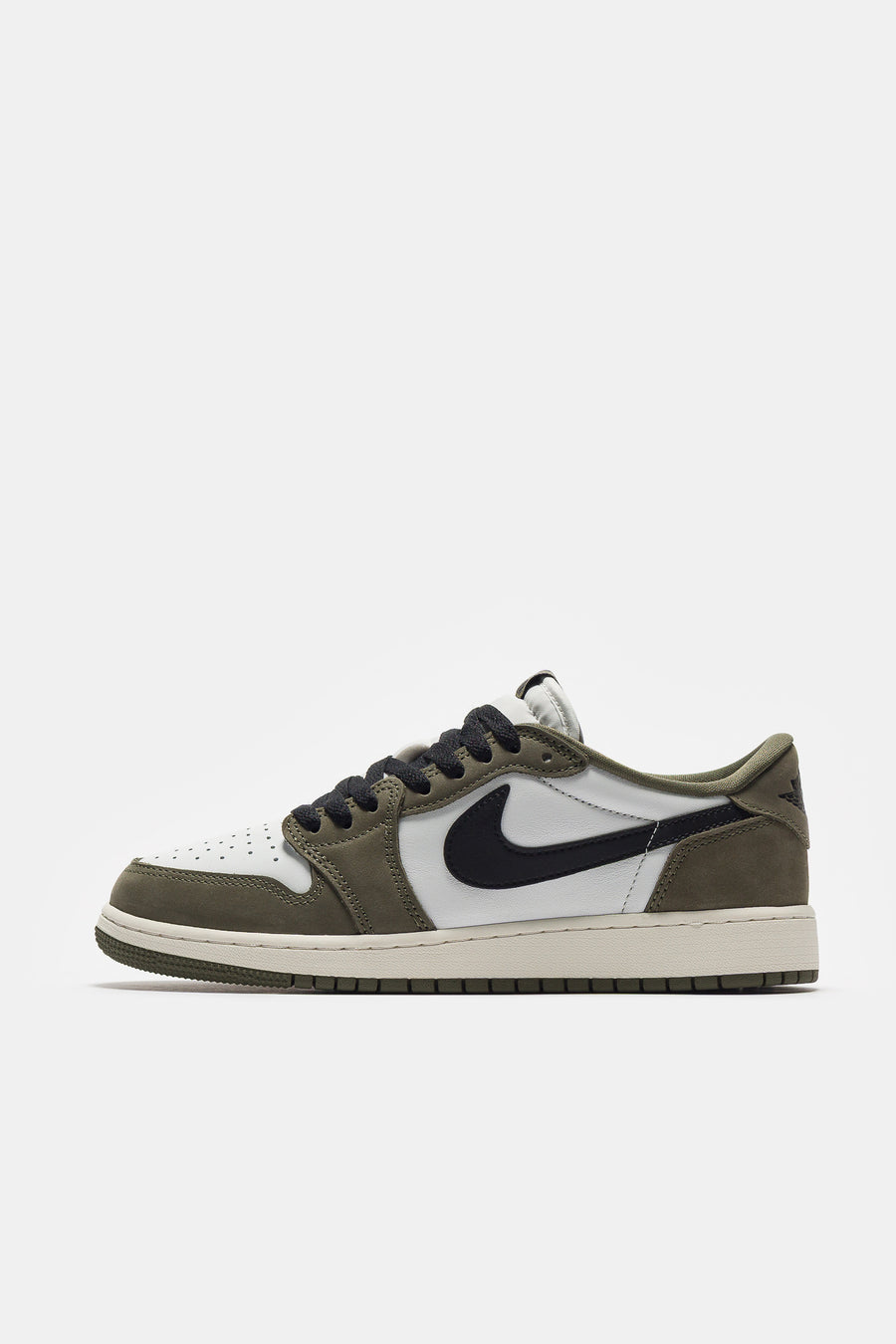 Jordan Air Jordan 1 Retro Low Big Kids Sneaker in Medium Olive/Black/Summit White/Sail - Notre