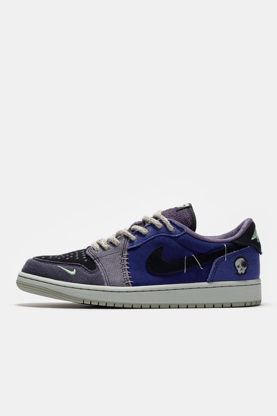 Jordan Air Jordan 1 Retro Low Sneaker in Regency Purple/Vapor Green/Black - Notre