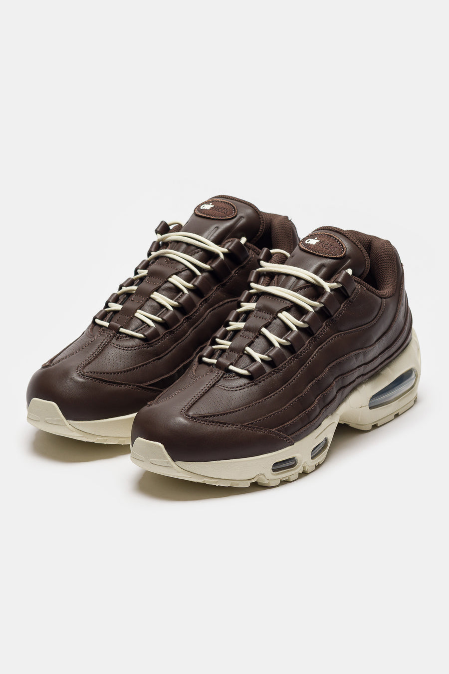 Nike Air Max 95 Big Bubble Leather Sneaker in Baroque Brown/Coconut Milk - Notre