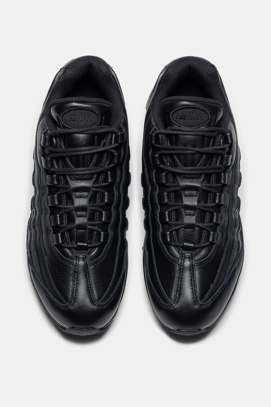 Nike Air Max 95 Big Bubble Leather Sneaker in Black/Black - Notre
