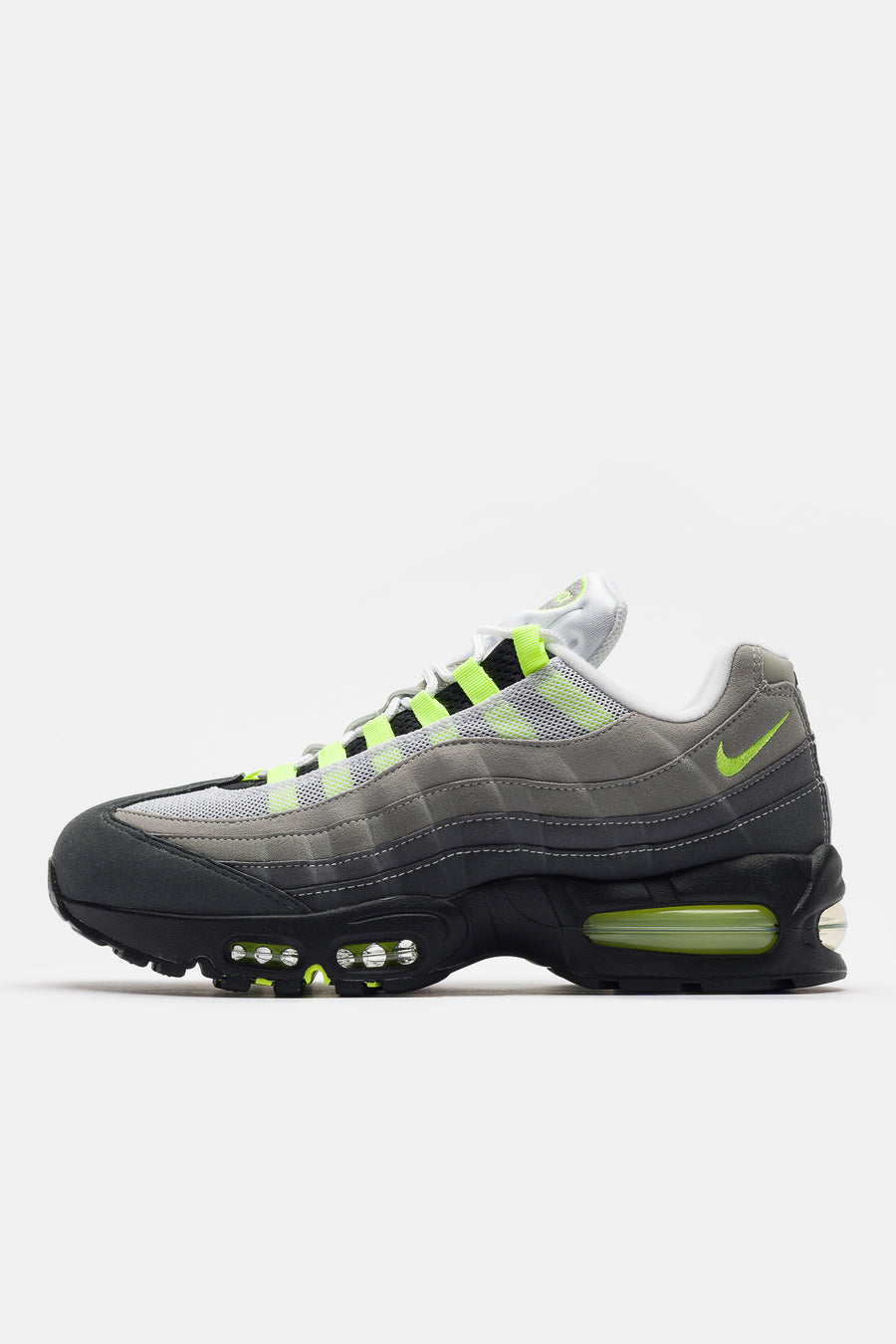Nike Air Max 95 OG Sneaker in Black/Neon Yellow/Cool Grey - Notre