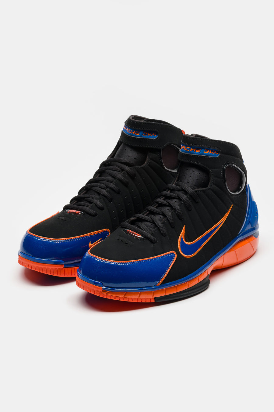 Nike Air Zoom Huarache 2K4 Sneaker in Black/Varsity Royal/Safety Orange - Notre