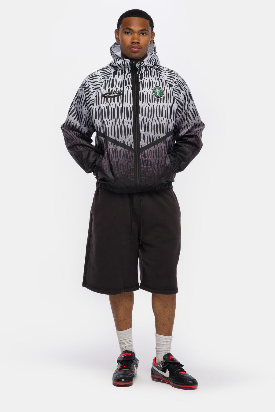 Nike Slawn x Nigeria Anthem Jacket in Black/White - Notre