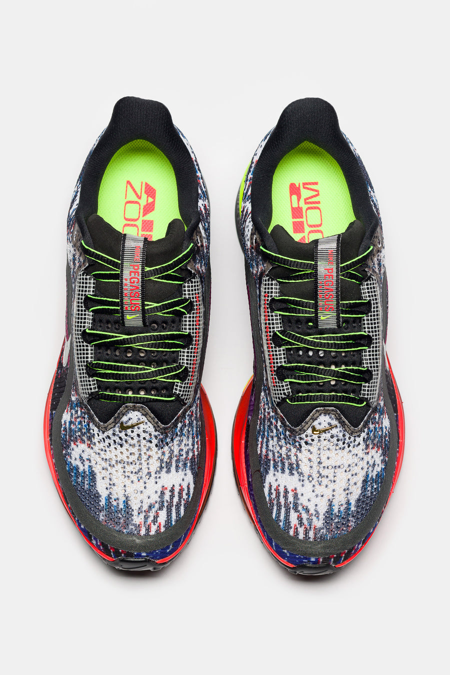 Nike Pegasus Premium Sneaker in Multicolor/Metallic Silver/Volt - Notre