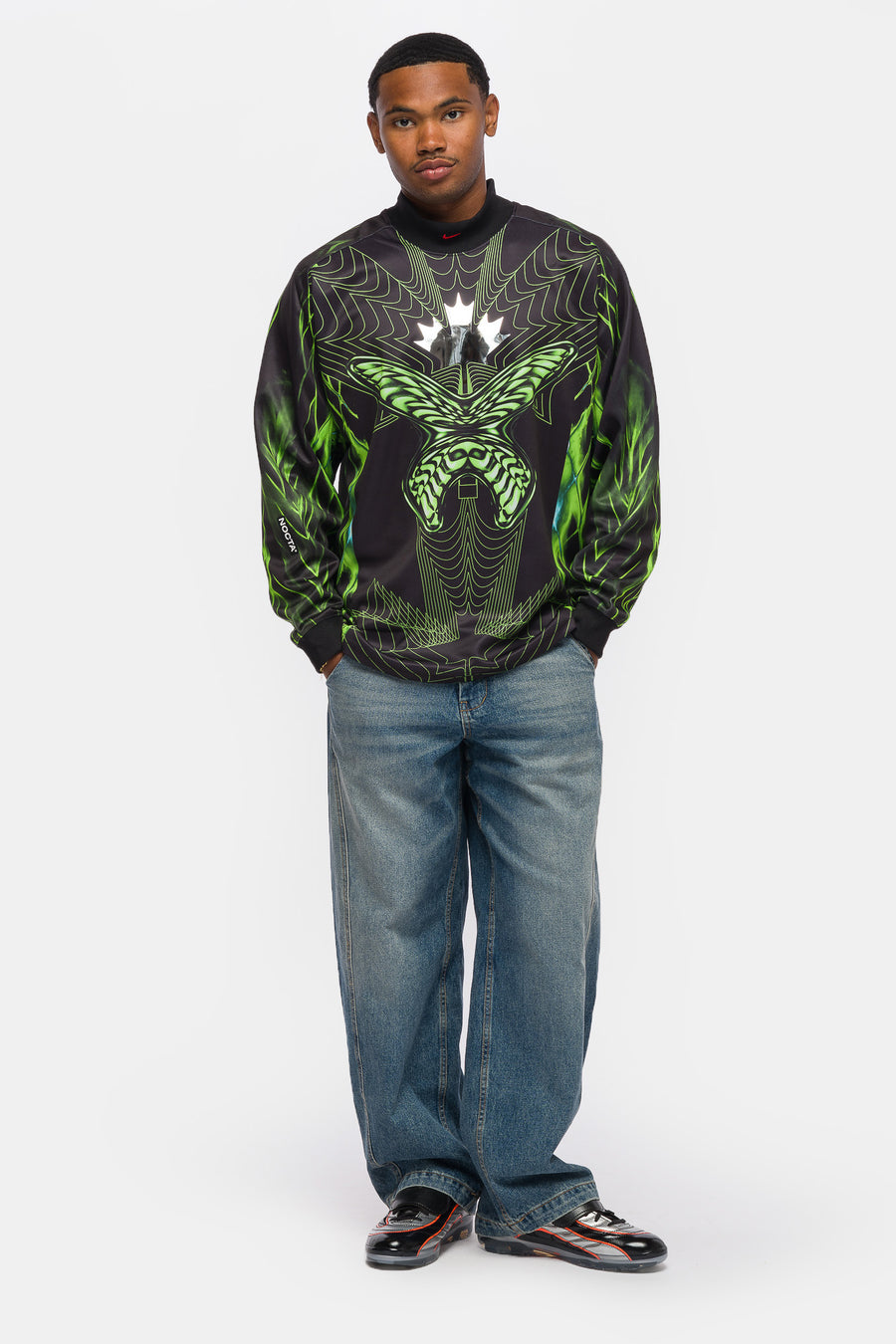 Nike NOCTA x Canada LS Jersey in Black/Sport Red - Notre