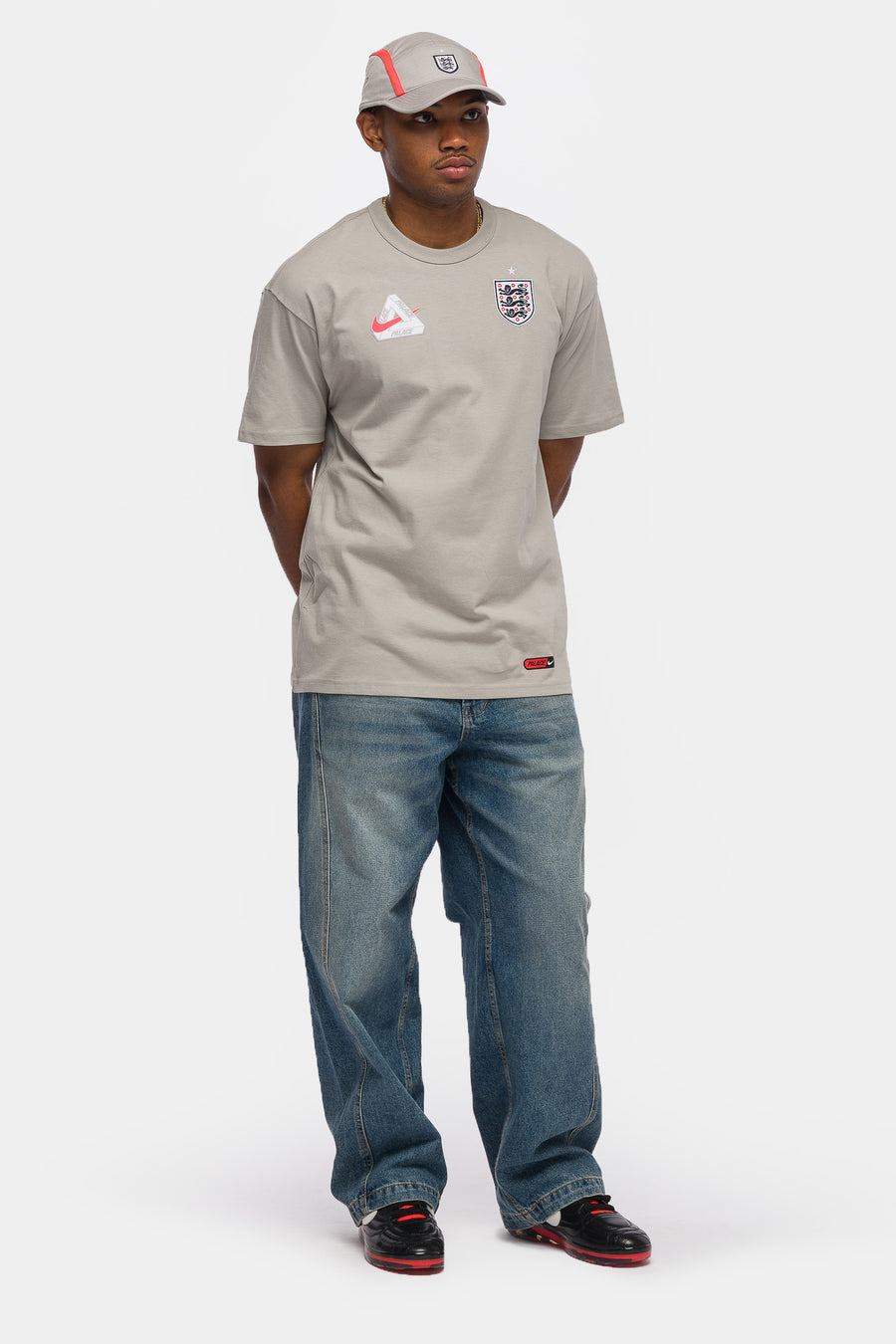 Nike Palace x England T-Shirt in Pewter Grey - Notre