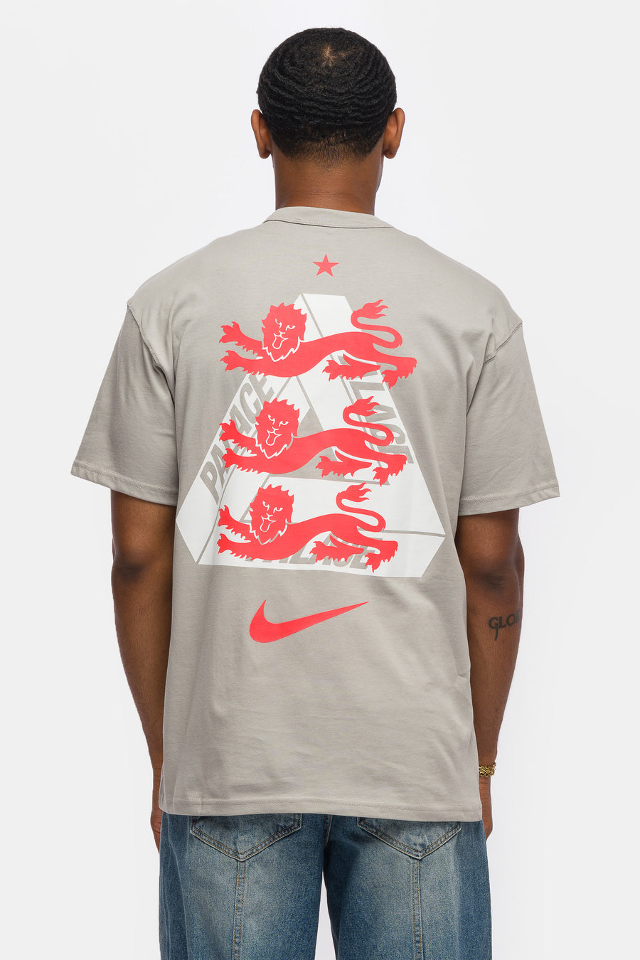 Nike Palace x England T-Shirt in Pewter Grey - Notre