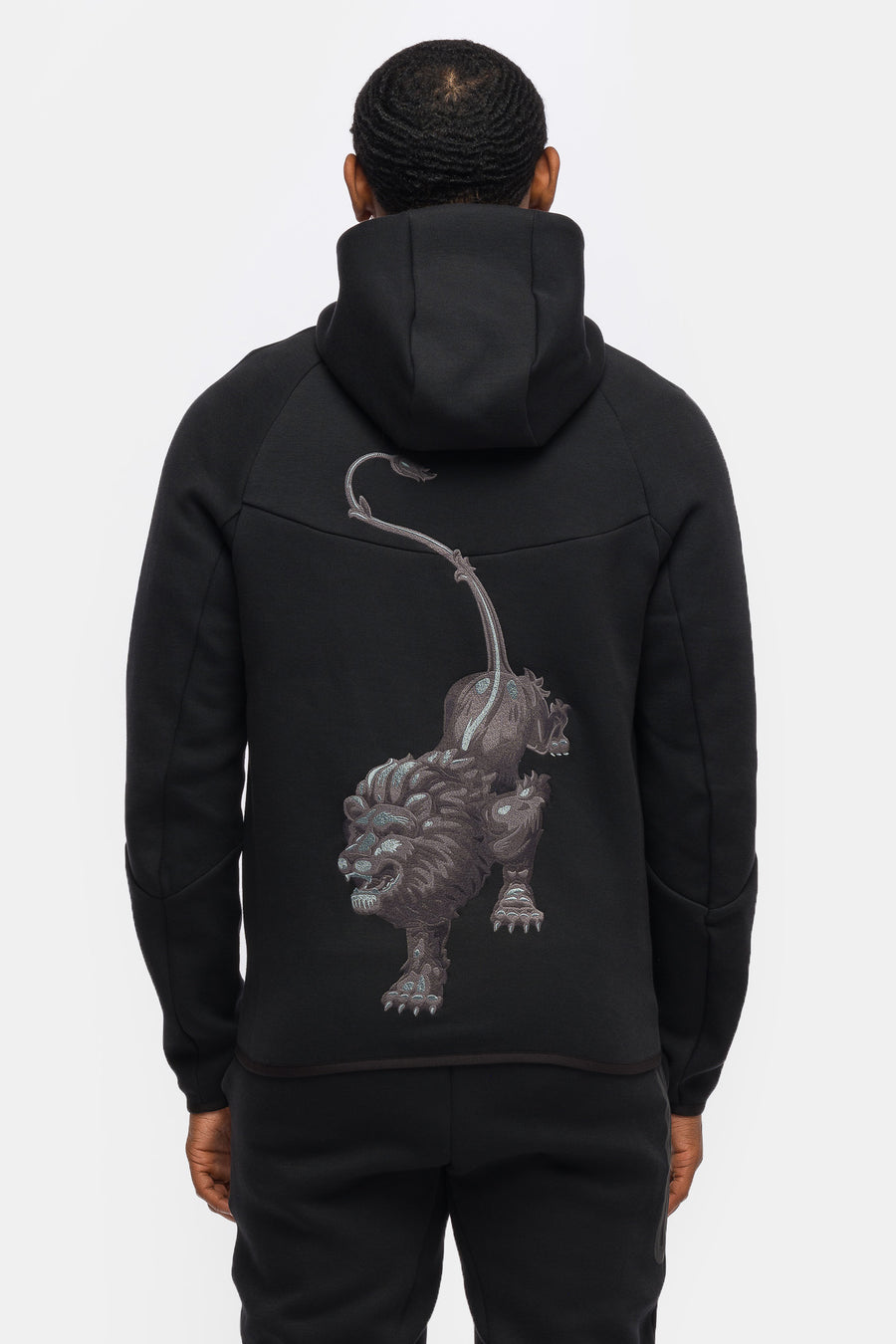 Nike Patta x Netherlands Tech Fleece Zip Windrunner Hoodie in Black/White - Notre