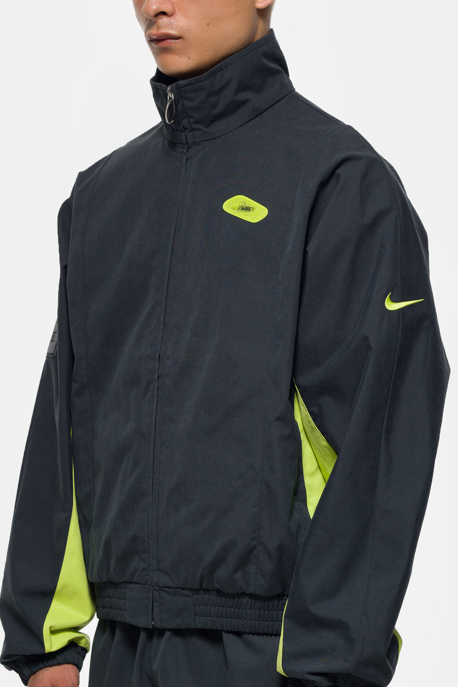 Nike Patta Track Jacket in Black/Cyber - Notre
