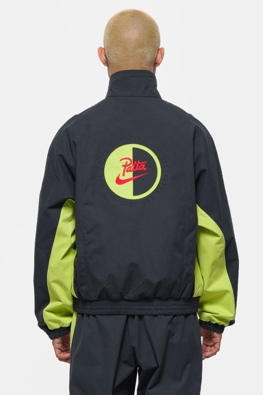 Nike Patta Track Jacket in Black/Cyber - Notre