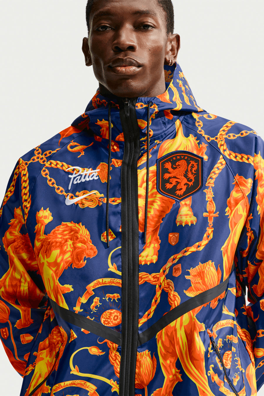 Nike Patta x Netherlands Anthem Jacket in Deep Royal Blue/White - Notre