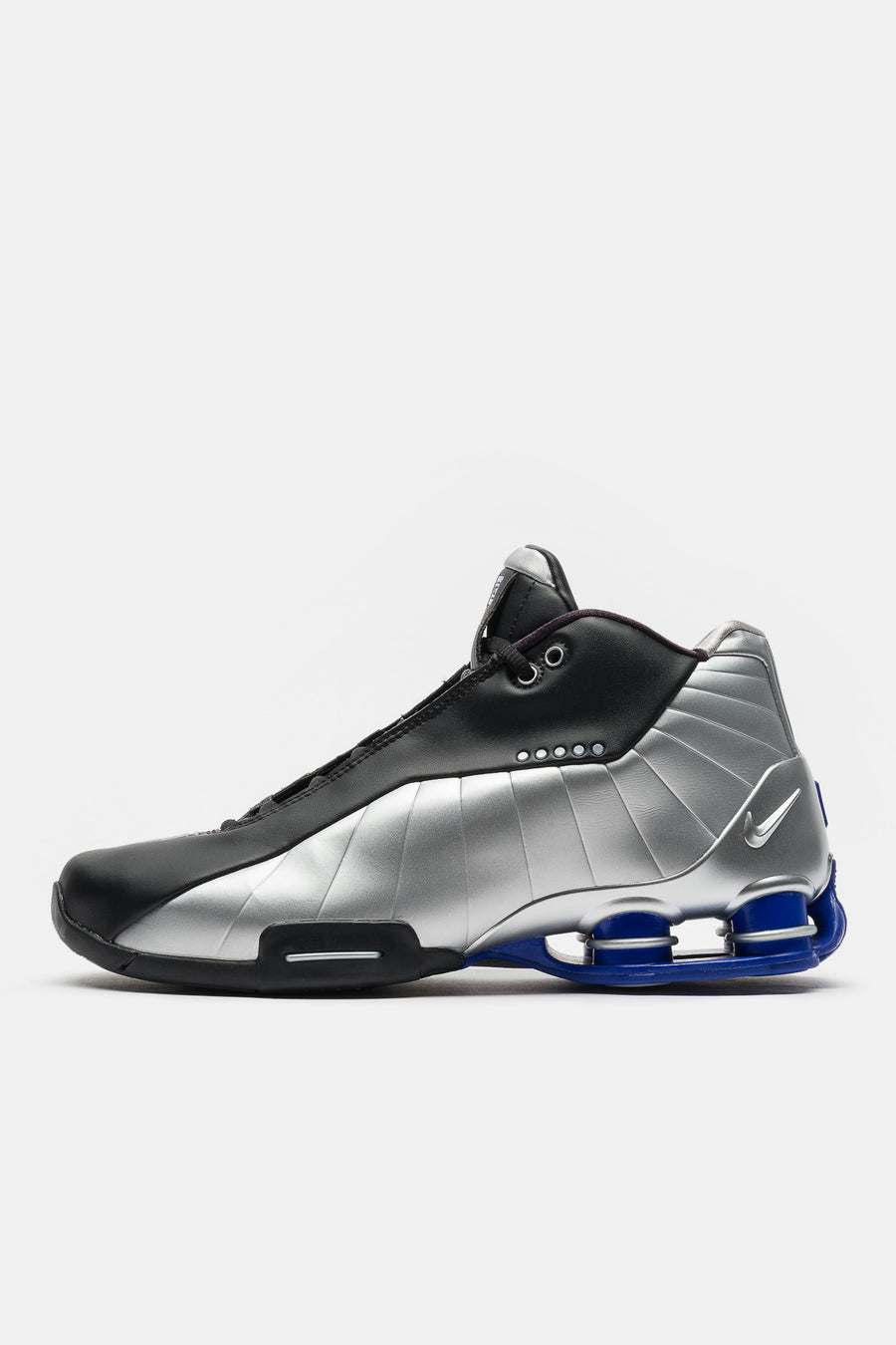 Nike Shox BB4 Sneaker in Black/Metallic Silver/Lapis - Notre