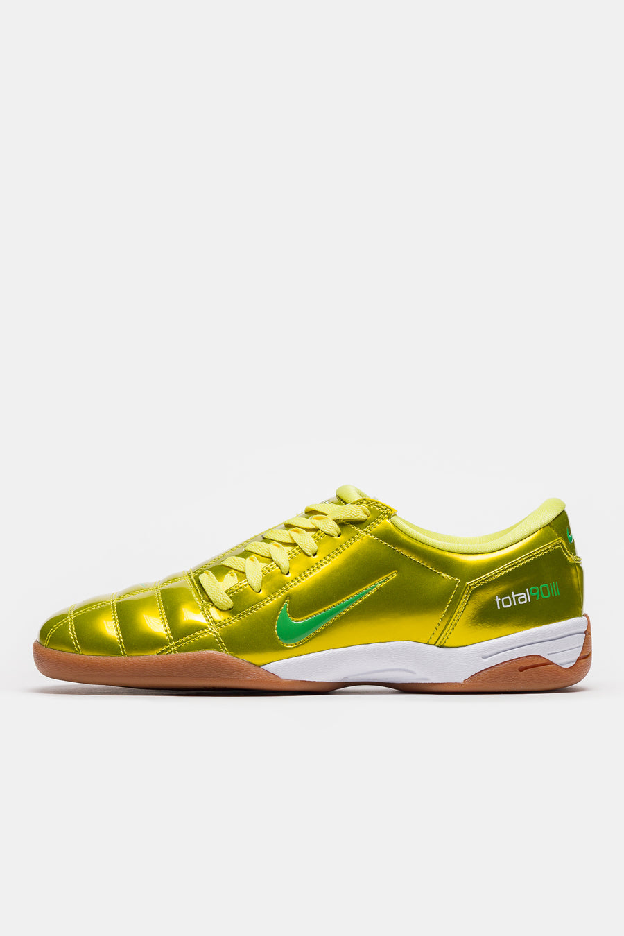 Nike T90 SP Sneaker in Dynamic Yellow/Green Spark/Gum Medium Brown - Notre