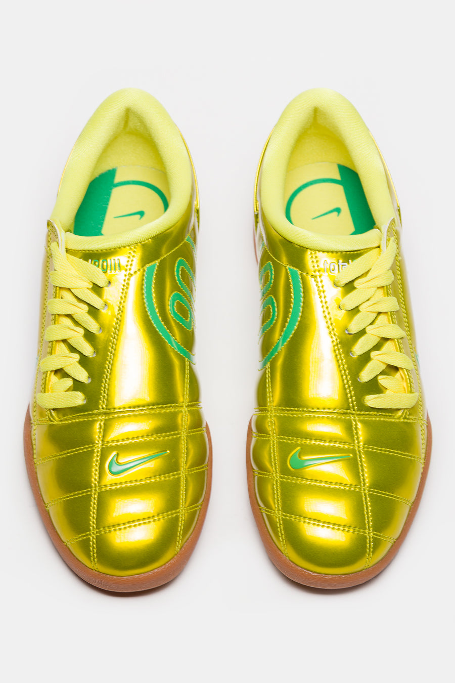 Nike T90 SP Sneaker in Dynamic Yellow/Green Spark/Gum Medium Brown - Notre