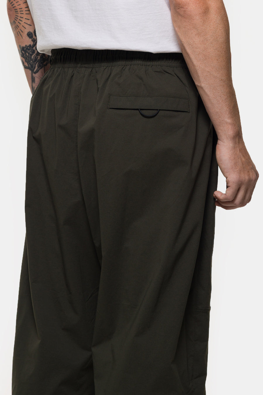 Nike Tech Woven Oversized Pant in Sequoia/Sequoia/Black - Notre