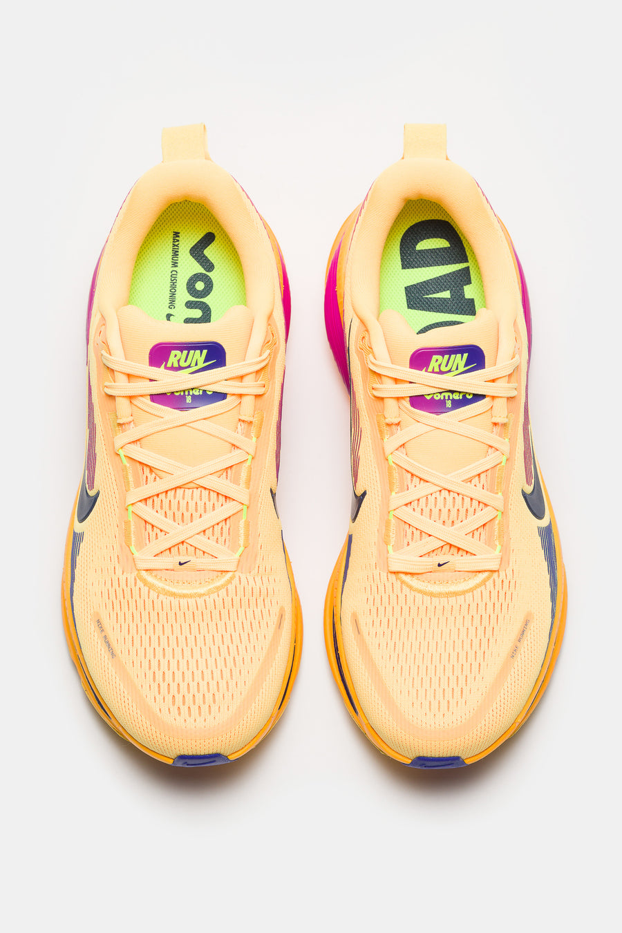 Nike Vomero 18 Sneaker in Citron Pulse/Blue Void/Laser Orange - Notre
