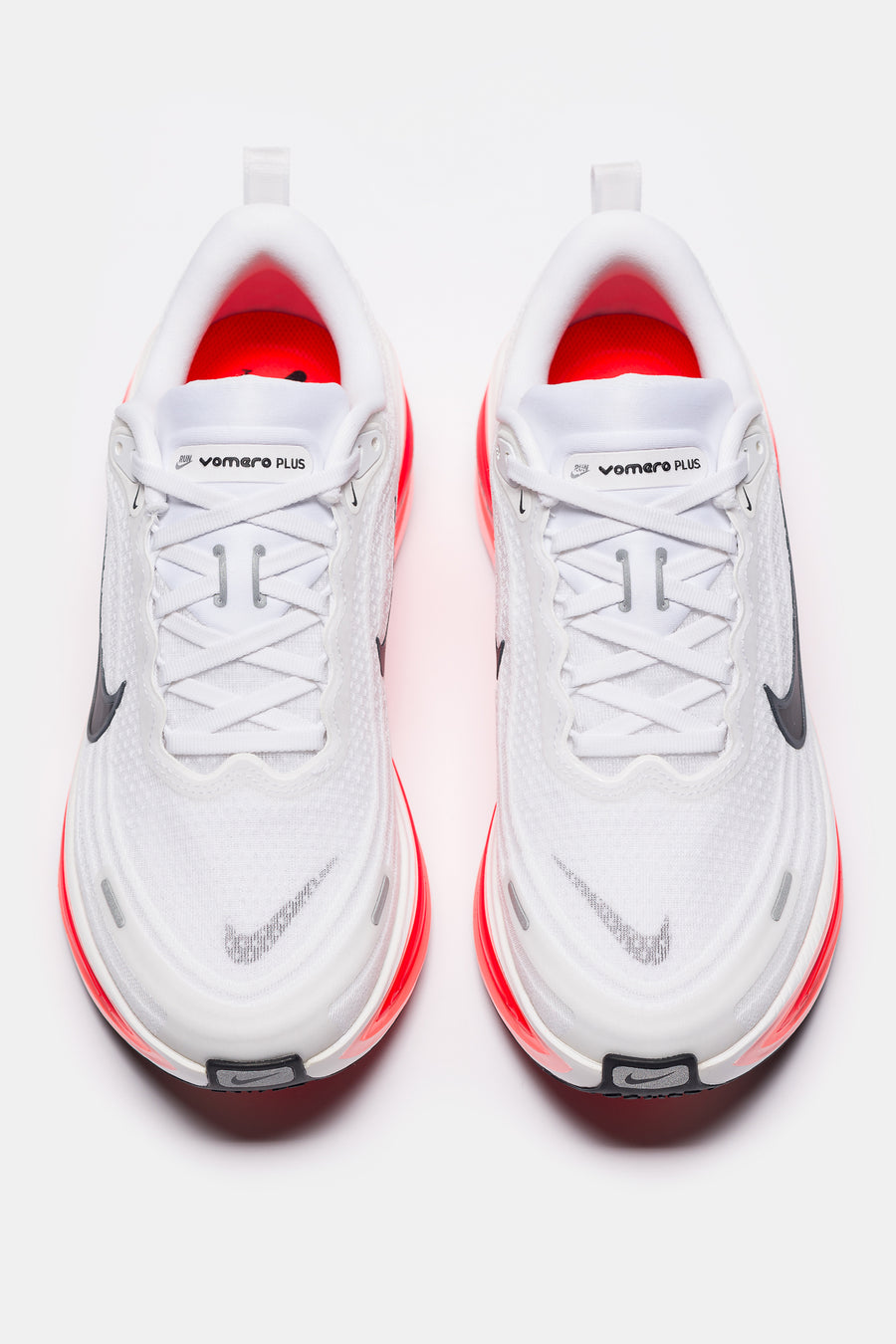 Nike Vomero Plus Sneaker in White/Black/Bright Crimson - Notre