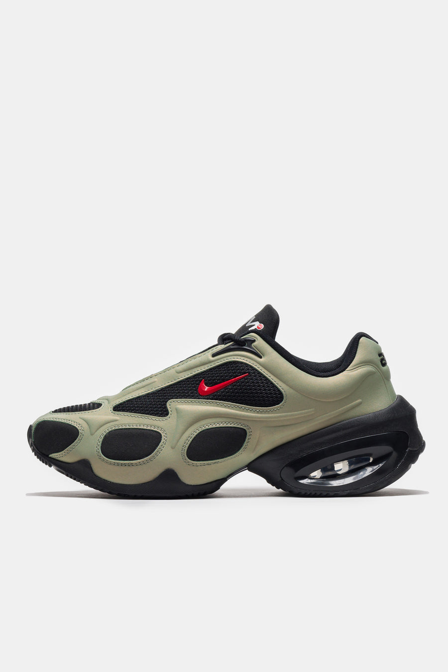 Nike Air Max Muse Sneaker in Black/University Red/Oil Green - Notre
