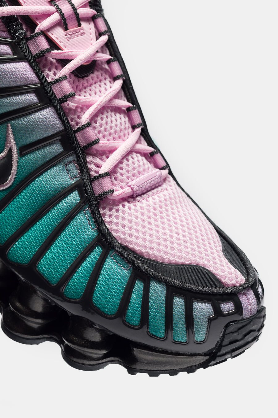 Nike Shox TL Fade Sneaker in Lt Arctic Pink/Neptune Green/Off Noir - Notre