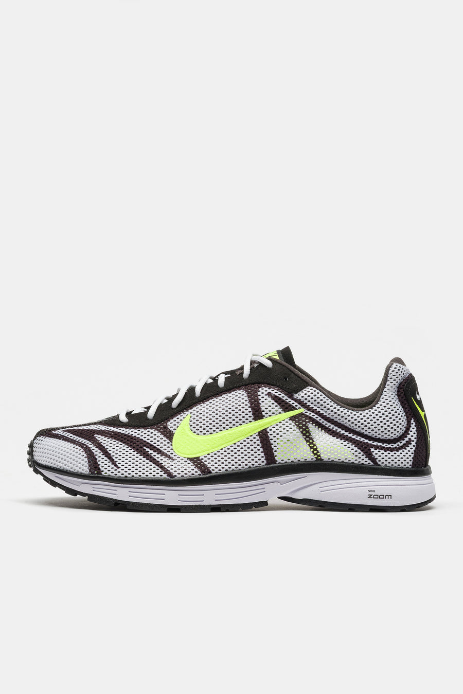 Nike Zoom Streak 3 Sneaker in White/Volt/Flat Pewter/Black - Notre
